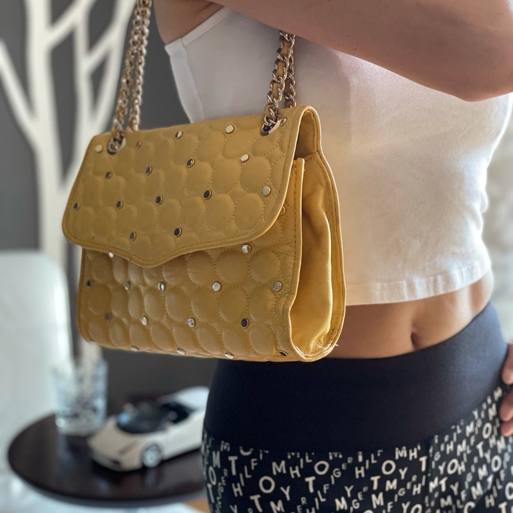 Yellow Rebecca Minkoff Leather Shoulder Bag
